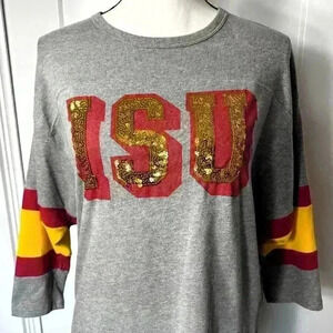 Pink Victoria's Secret With 5th & Ocean Iowa Cyclones Baseball Type Shirt XS